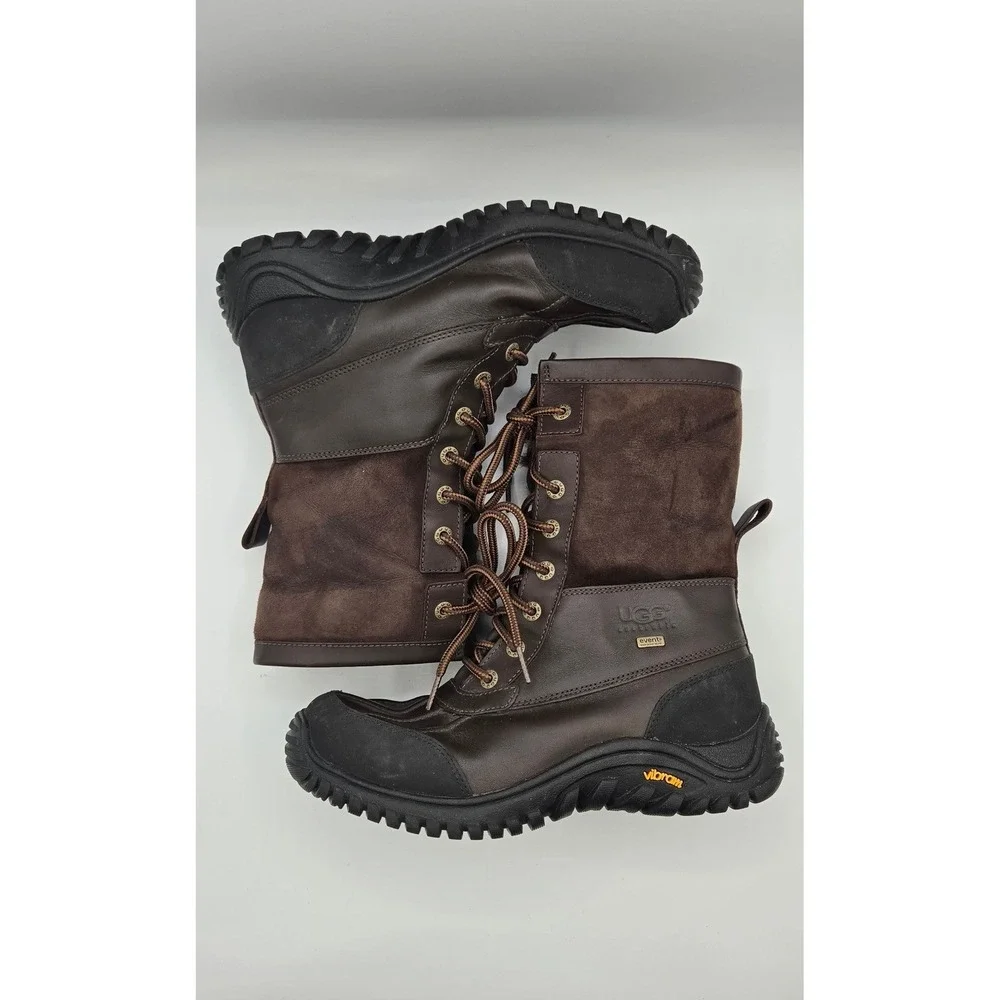 UGG Adirondack II Womens Boots Size 9 Brown Waterproof Leather Vibram 5446